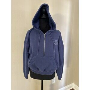 Land Rover Hoodie - Size XS- Blue - 3/4 Zip - Elastic Waist